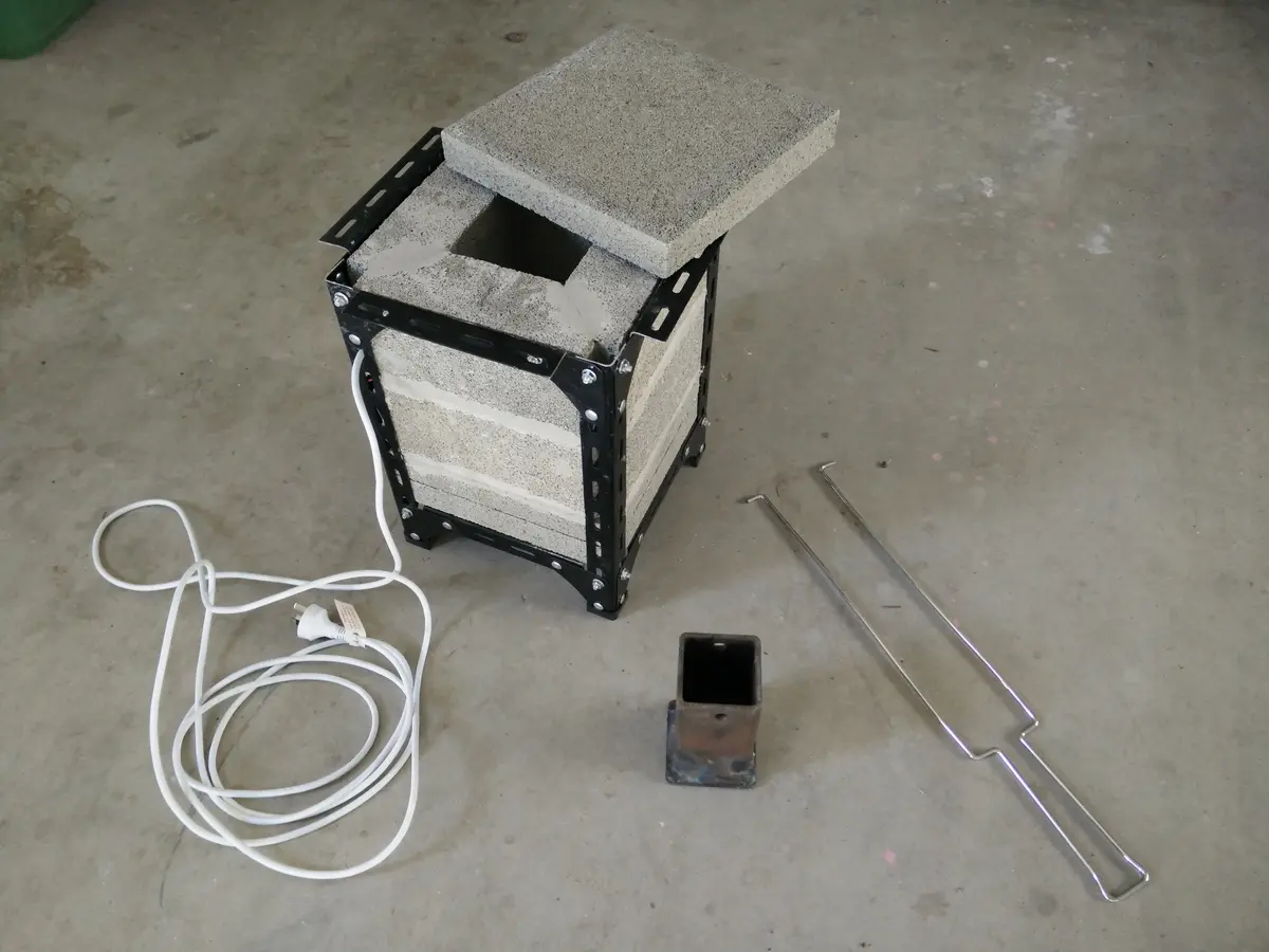 Completed electric foundry ready for testing