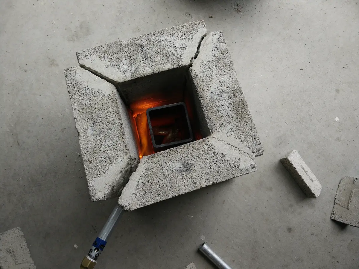 Propane powered foundry